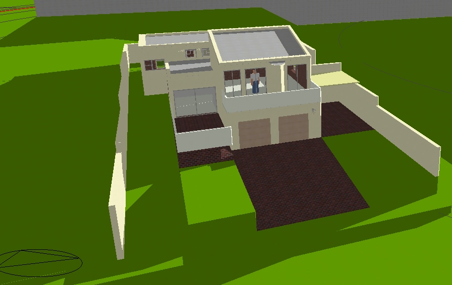 DesignBuilder model of the Hermanus house