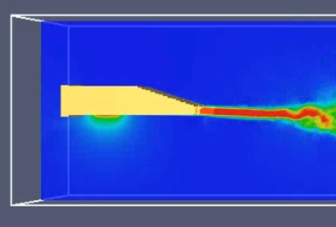 CFD results for a jet fan