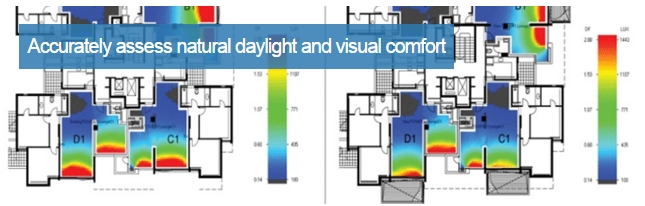 DesignBuilder promotional image for the daylight module