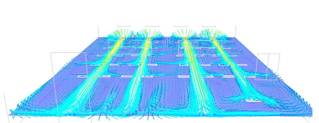 CFD result of a natural ventialtion simulation